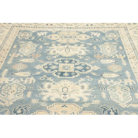 Tappeto Kazak Afghanistan beige azzurro 242x293