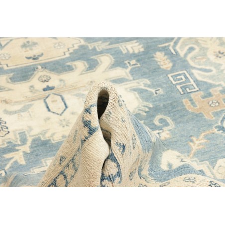 Tappeto Kazak Afghanistan beige azzurro 242x293