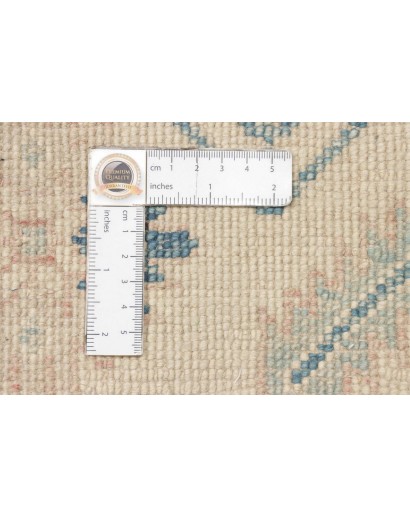 Tappeto Kazak Afghanistan beige azzurro 242x293
