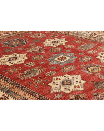 Tappeto Kazak Fine Pakistan rosso beige 260x312