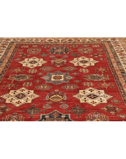 Tappeto Kazak Fine Pakistan rosso beige 260x312