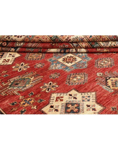 Tappeto Kazak Fine Pakistan rosso beige 260x312