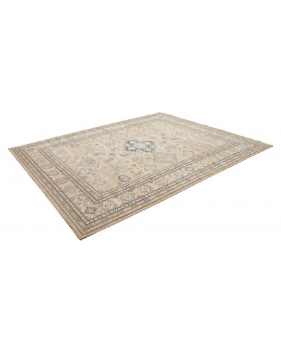 Tappeto Kazak Fine Pakistan bianco azzurro 247x308