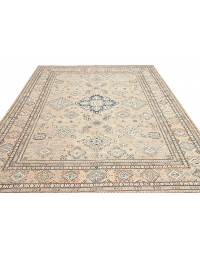 Tappeto Kazak Fine Pakistan bianco azzurro 247x308