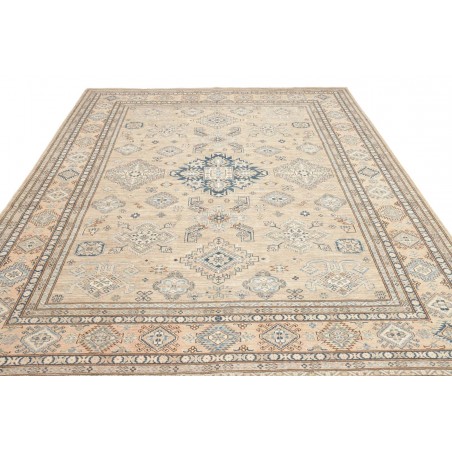 Tappeto Kazak Fine Pakistan bianco azzurro 247x308