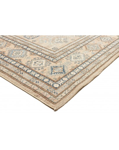 Tappeto Kazak Fine Pakistan bianco azzurro 247x308