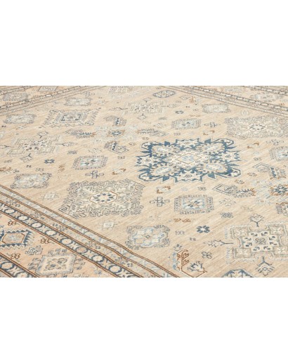 Tappeto Kazak Fine Pakistan bianco azzurro 247x308