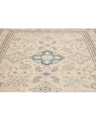 Tappeto Kazak Fine Pakistan bianco azzurro 247x308