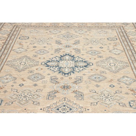 Tappeto Kazak Fine Pakistan bianco azzurro 247x308