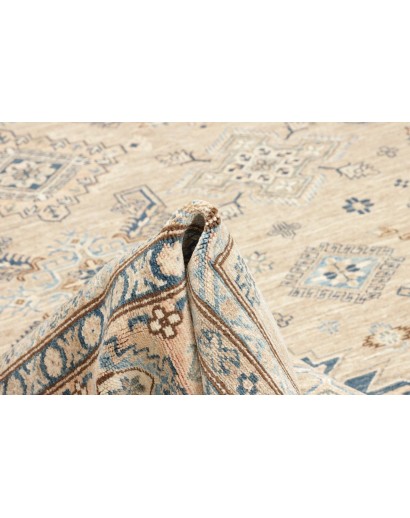 Tappeto Kazak Fine Pakistan bianco azzurro 247x308