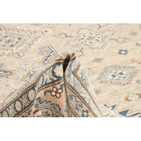 Tappeto Kazak Fine Pakistan bianco azzurro 247x308