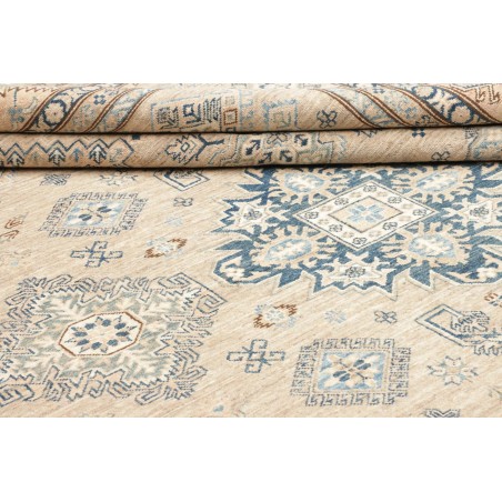 Tappeto Kazak Fine Pakistan bianco azzurro 247x308