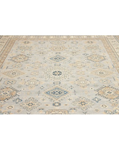 Tappeto Kazak Fine Pakistan bianco marrone 280x369