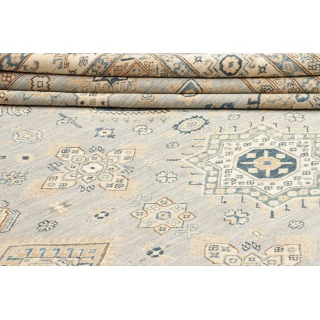 Tappeto Kazak Fine Pakistan bianco marrone 280x369