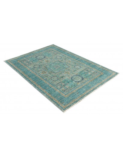 Tappeto Mamlouk Pakistan grigio verde 125x182