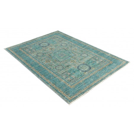 Tappeto Mamlouk Pakistan grigio verde 125x182