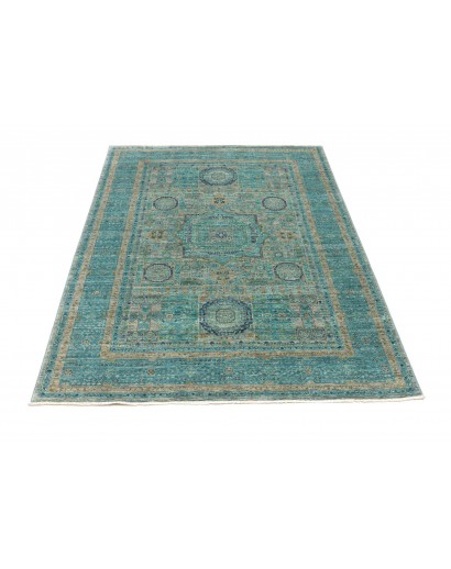 Tappeto Mamlouk Pakistan grigio verde 125x182