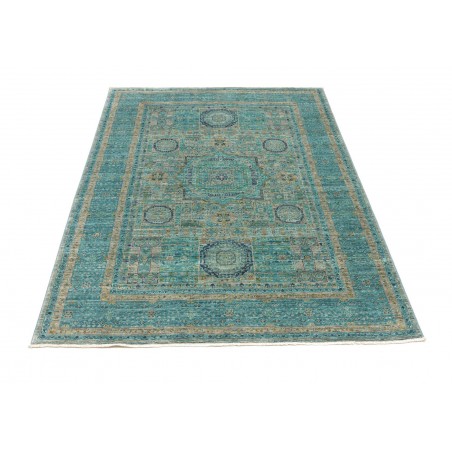 Tappeto Mamlouk Pakistan grigio verde 125x182