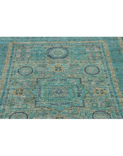 Tappeto Mamlouk Pakistan grigio verde 125x182