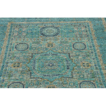 Tappeto Mamlouk Pakistan grigio verde 125x182