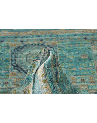 Tappeto Mamlouk Pakistan grigio verde 125x182