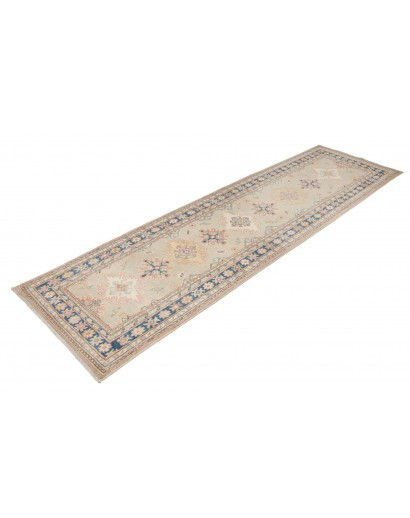 Tappeto Kazak Afghanistan beige azzurro 85x286