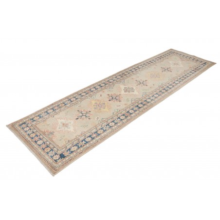 Tappeto Kazak Afghanistan beige azzurro 85x286