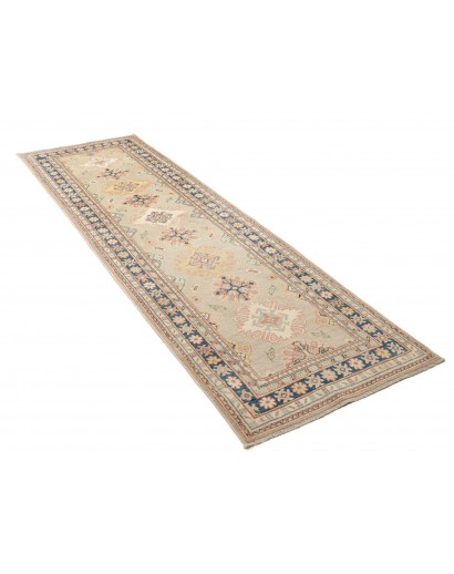 Tappeto Kazak Afghanistan beige azzurro 85x286