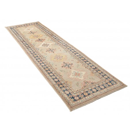 Tappeto Kazak Afghanistan beige azzurro 85x286