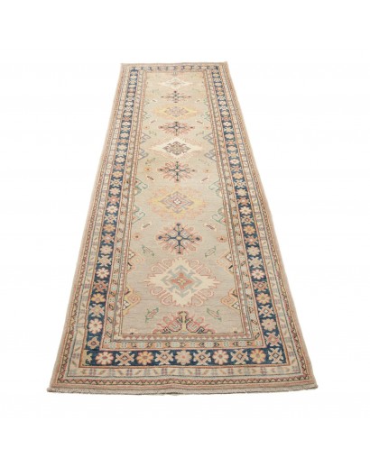 Tappeto Kazak Afghanistan beige azzurro 85x286
