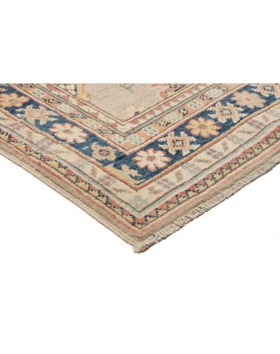 Tappeto Kazak Afghanistan beige azzurro 85x286