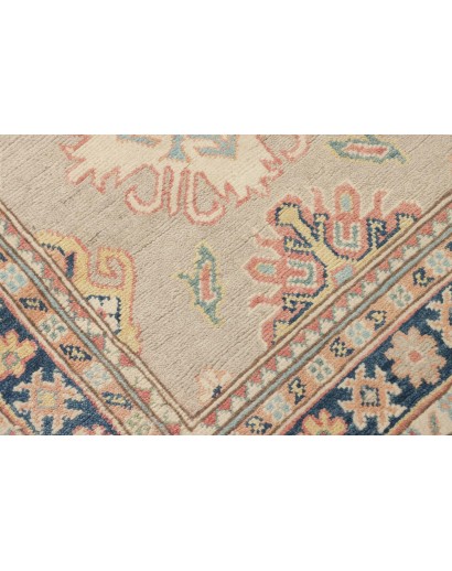 Tappeto Kazak Afghanistan beige azzurro 85x286