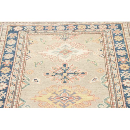 Tappeto Kazak Afghanistan beige azzurro 85x286