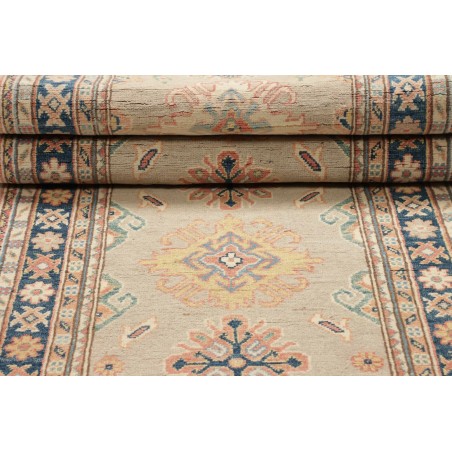 Tappeto Kazak Afghanistan beige azzurro 85x286