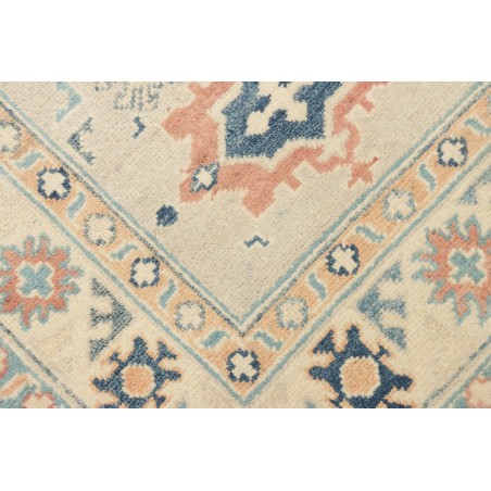 Tappeto Kazak Afghanistan bianco azzurro 83x294