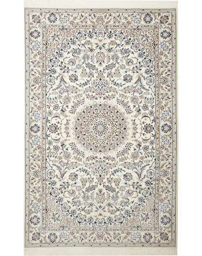 Tappeto Nain 6La Persia bianco grigio 127x198
