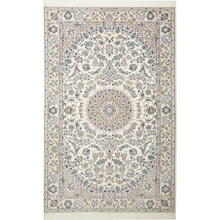 Tappeto Nain 6La Persia bianco grigio 127x198