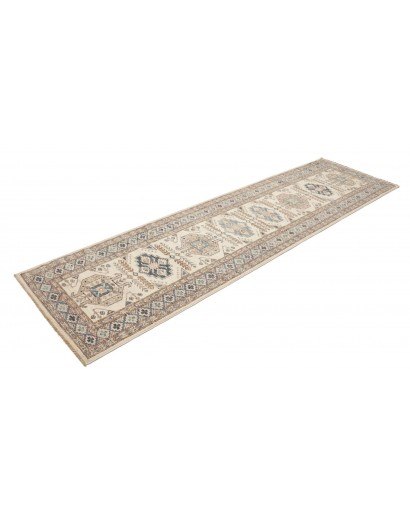 Tappeto Kazak Fine Pakistan bianco 85x303