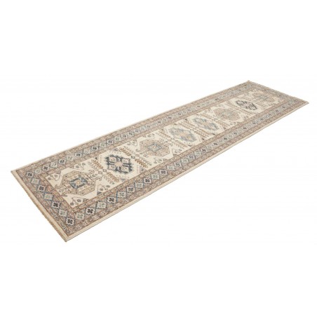Tappeto Kazak Fine Pakistan bianco 85x303