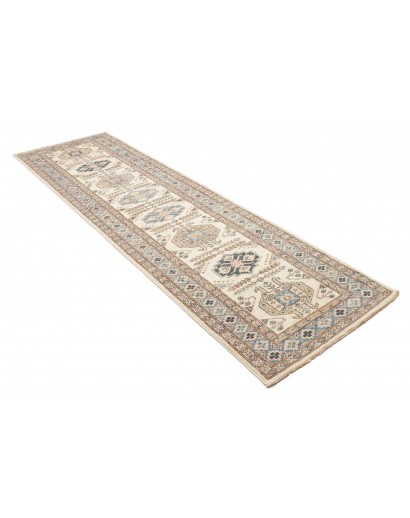 Tappeto Kazak Fine Pakistan bianco 85x303