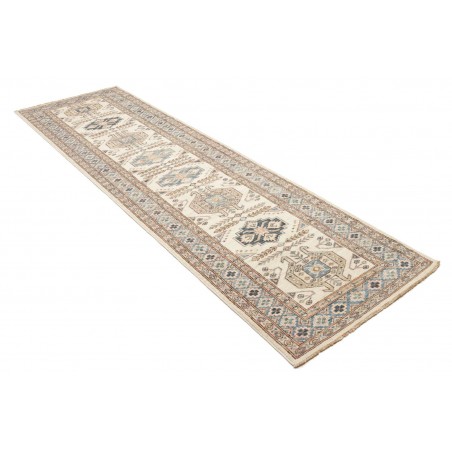 Tappeto Kazak Fine Pakistan bianco 85x303
