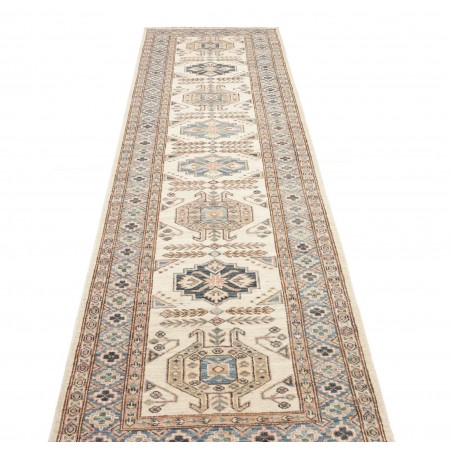 Tappeto Kazak Fine Pakistan bianco 85x303