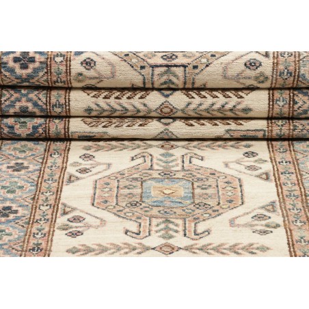 Tappeto Kazak Fine Pakistan bianco 85x303