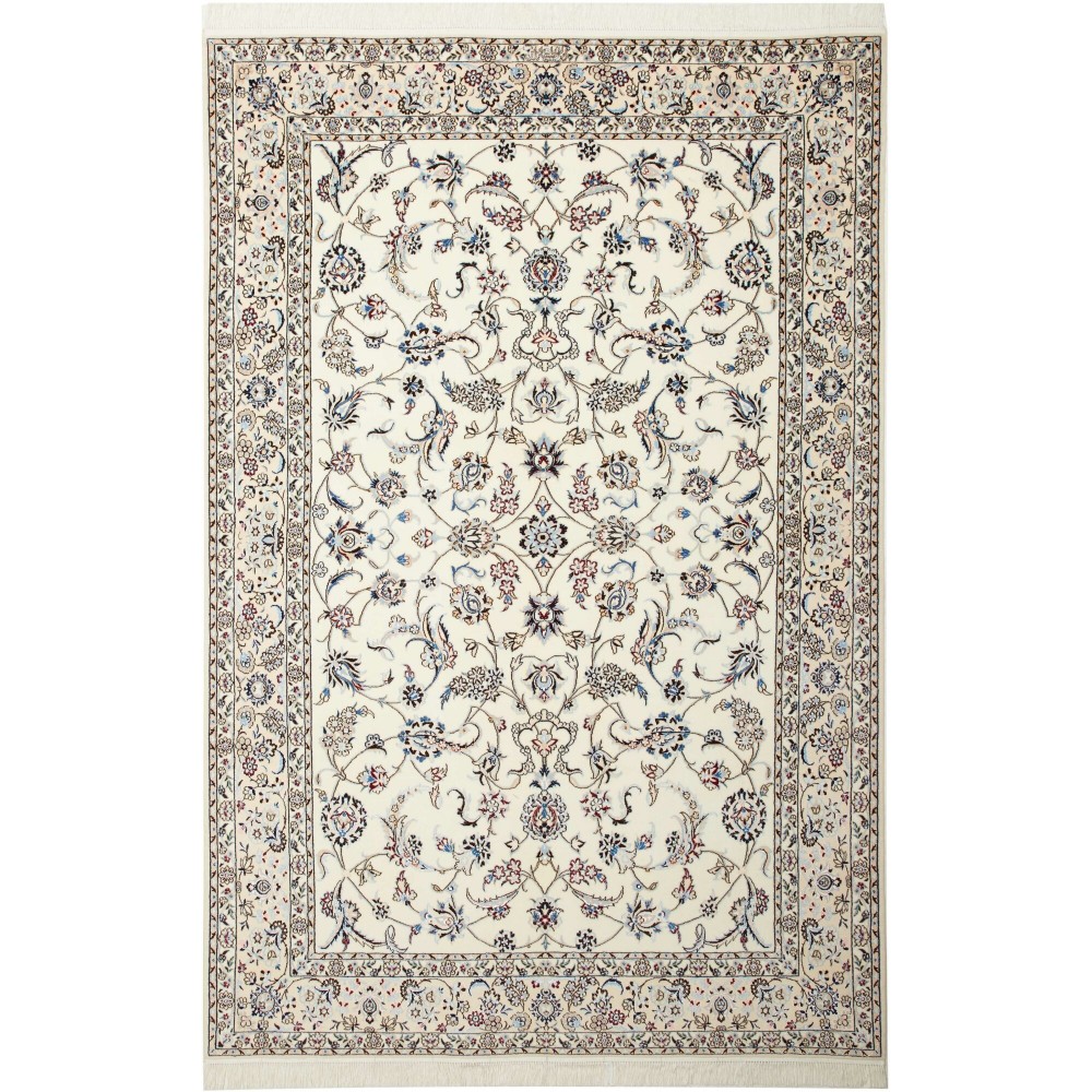 Tappeto Nain 6La Persia bianco grigio 153x231 Tappeto Nain 6La Persia bianco grigio 153x231