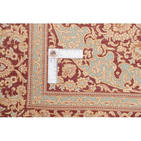 Tappeto Ghom seta Persia marrone giallo 132x200
