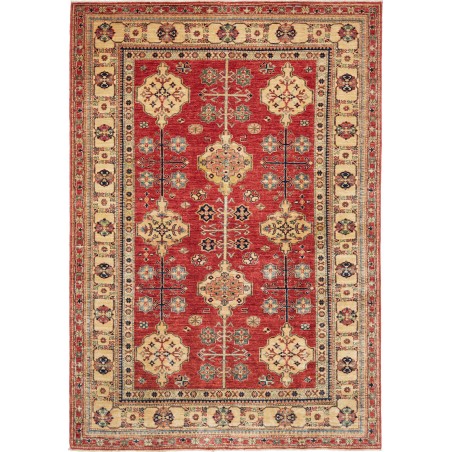 Tappeto Kazak Fine Pakistan rosso giallo 166x242