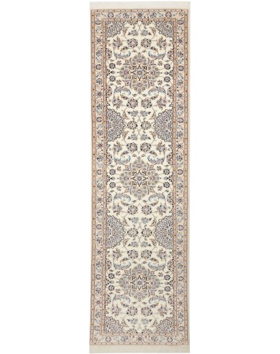 Tappeto Nain 9La Persia bianco verde 87x320