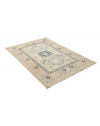 Tappeto Kazak Afghanistan bianco grigio 120x183