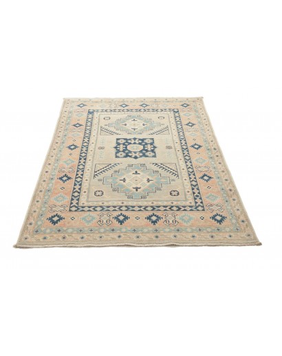 Tappeto Kazak Afghanistan bianco grigio 120x183