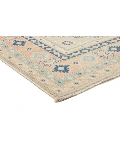 Tappeto Kazak Afghanistan bianco grigio 120x183